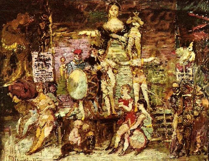 Monticelli, Adolphe-Joseph akrobaternas parad china oil painting image